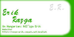 erik razga business card